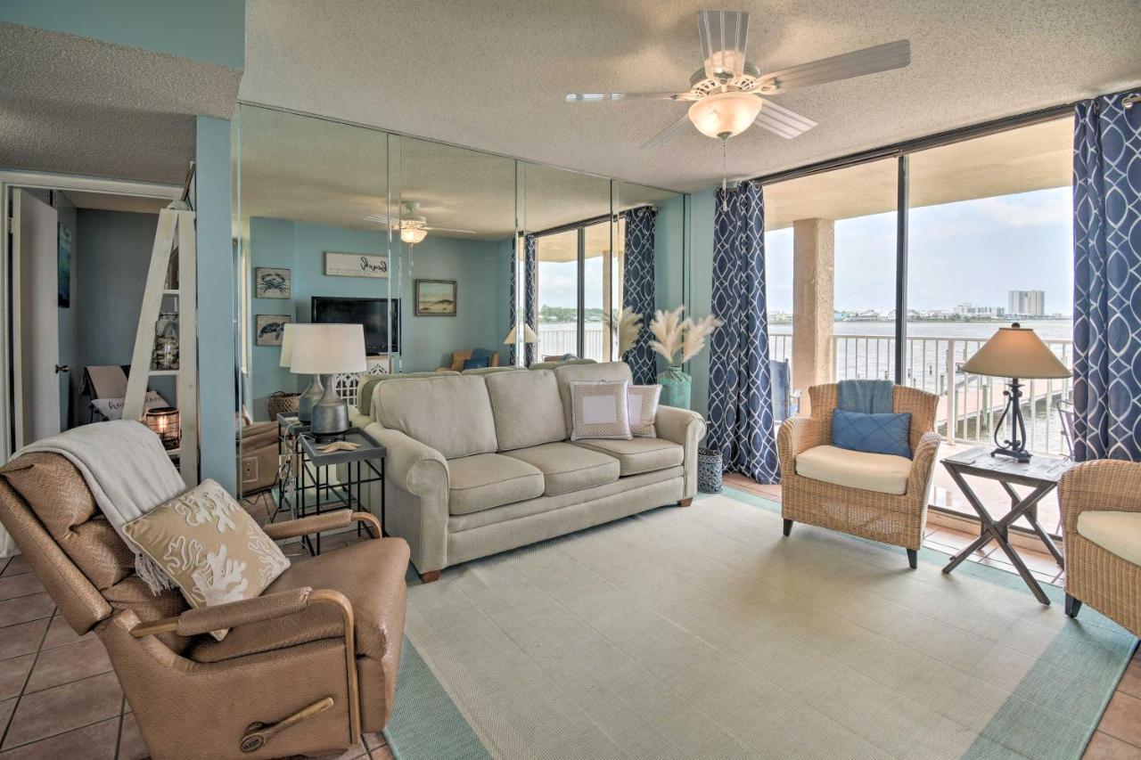 Apartment Waterfront With Patio, Pier And Pool Gulf Shores