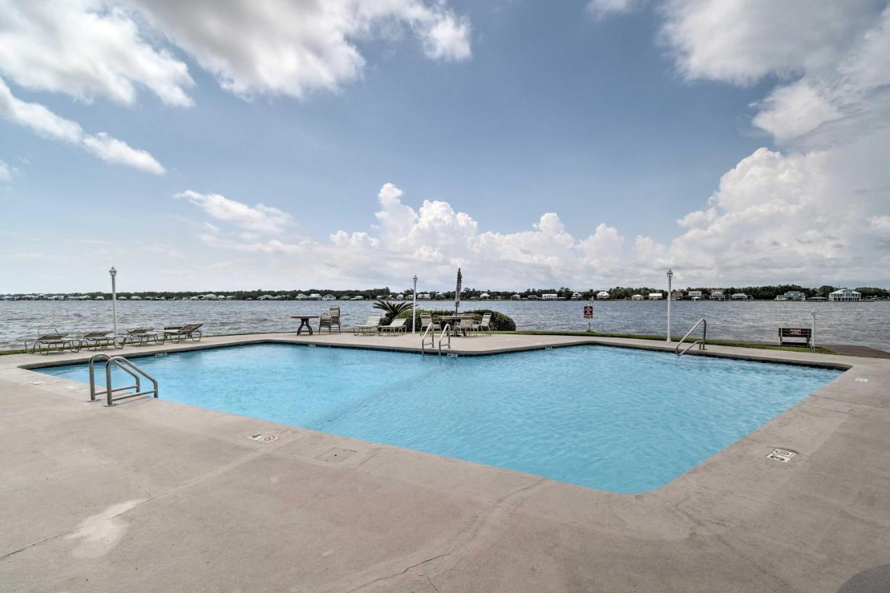 Waterfront With Patio, Pier And Pool Gulf Shores