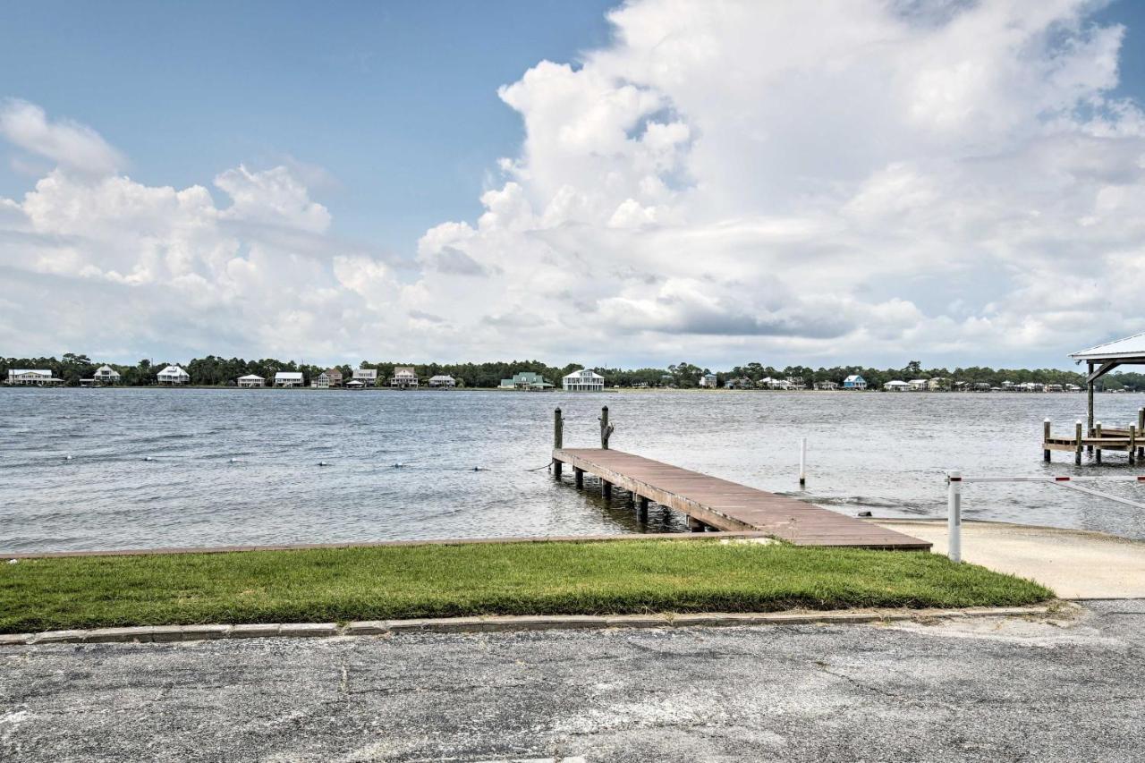 Waterfront With Patio, Pier And Pool Apartment Gulf Shores