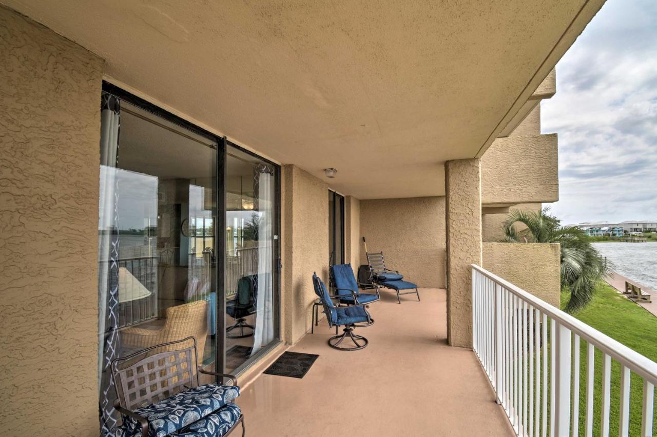 Apartment Waterfront With Patio, Pier And Pool Gulf Shores